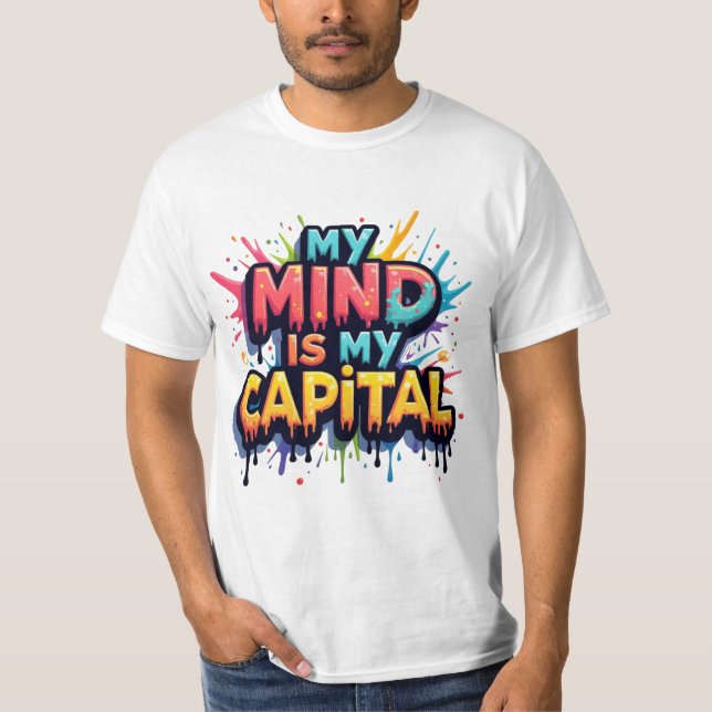 Camiseta "Mente Sobre Dinheiro: O Poder do Pensamento" (Frente)