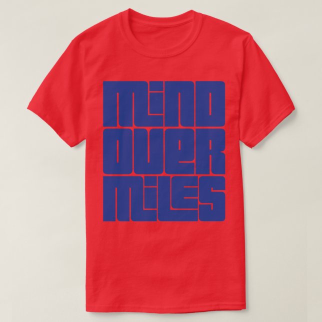 Camiseta Mente Sobre Milhas Executando Design 1 (Frente do Design)