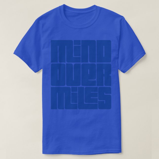 Camiseta Mente Sobre Milhas Executando Design 1 (Frente do Design)