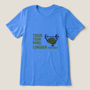 Camiseta Mente Sobre Músculos – Motivação de Foco e Força