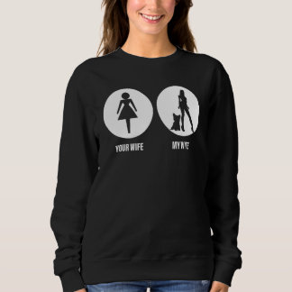 Camiseta Mente sua esposa Minha esposa Yorkshire Terrier a