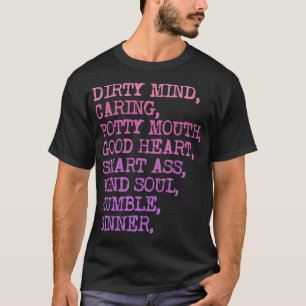 Camiseta Mente Suja Carinhosa Boca de Banheiro Bom Coração 