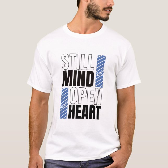 Camiseta Mente Tranquila, Coração Aberto (Frente)