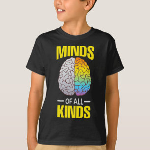 Camiseta Mentes De Todos Os Tipos De Neurodiversidade AHDH