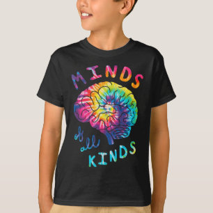 Camiseta Mentes De Todos Os Tipos De Neurodiversidade Tie D