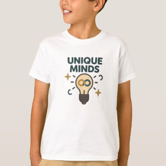 Camiseta Mentes Únicas Neurodiversidade Lâmpada