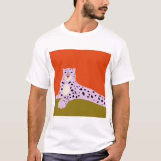 Camiseta Mentir leopardo e olhar para nós