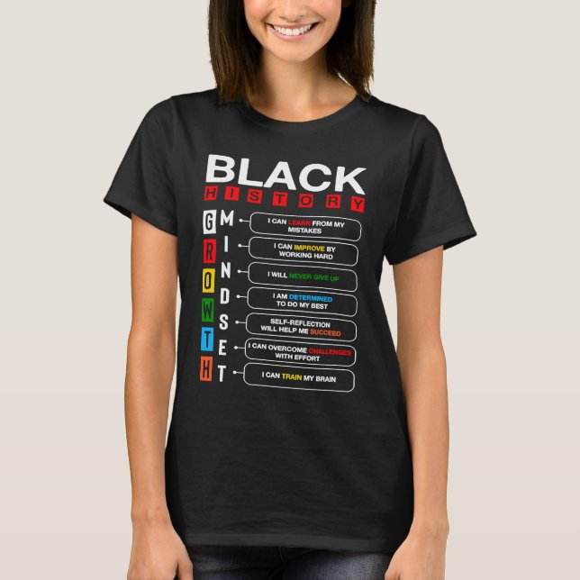 Camiseta Mentira de Crescimento da História Negra Mês (Frente)