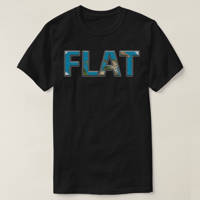 Camiseta Mentiras da Terra Falso plano FLAT (Frente do Design)