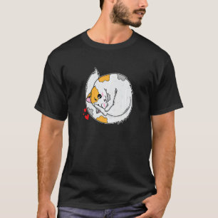 Camiseta Mentiras de gato amontoadas com corações