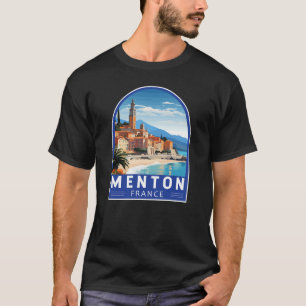 Camiseta Menton France Viagem Art Vintage