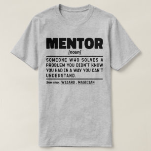 Camiseta Mentor Noun Definition Mentoring Coach Humor Cote