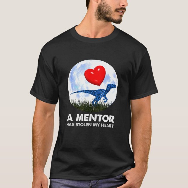 Camiseta Mentor T Rex Dinosaur Humor (Frente)