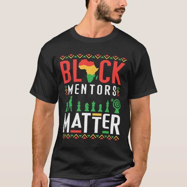 Camiseta Mentores do Mês da História Negra Problema Afro-Am (Frente)