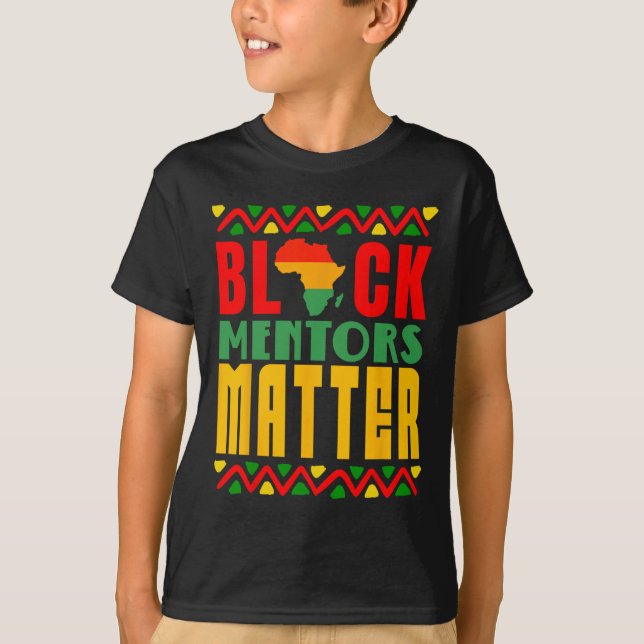 Camiseta Mentores Negros Problema Mês da História Negra Par (Frente)