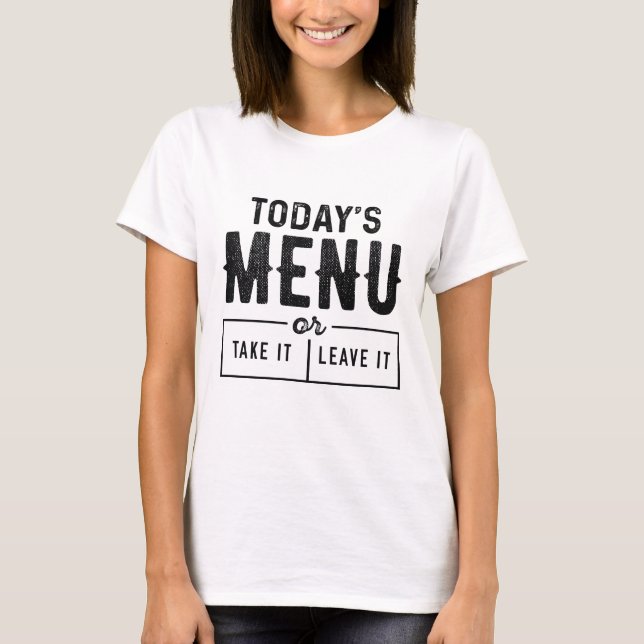 Camiseta Menu de Hoje (Frente)