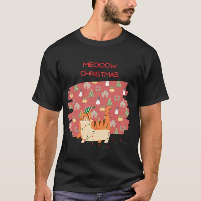 Camiseta Meoow Christmas T Shirt (Frente)