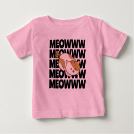 Camiseta Meow Cat Baby Fine Jersey