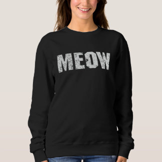 Camiseta Meow cat sound cat and nekomatas white