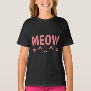 Camiseta MeOW Cat T-shirts, raparigas