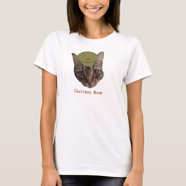 Camiseta Meow do presidente (Frente)