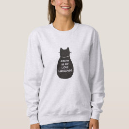 Camiseta Meow É Minha Língua De Amor