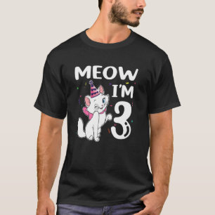 Camiseta Meow, eu sou a aniversário de 3 anos de Natal