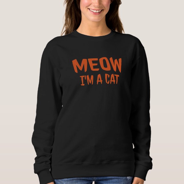 Camiseta Meow I'm A Cat  Halloween (Frente)