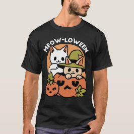 Camiseta Meow-Loew - Festivo Halloween Design