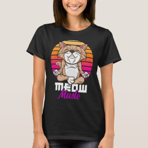 Camiseta Meow Maste Ioga de Gato Namaste