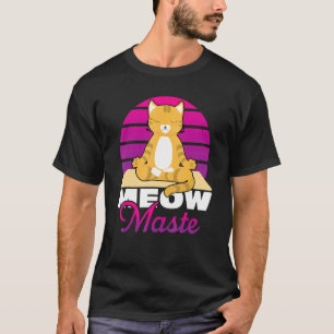Camiseta Meow Maste Yoga de Gato Namaste