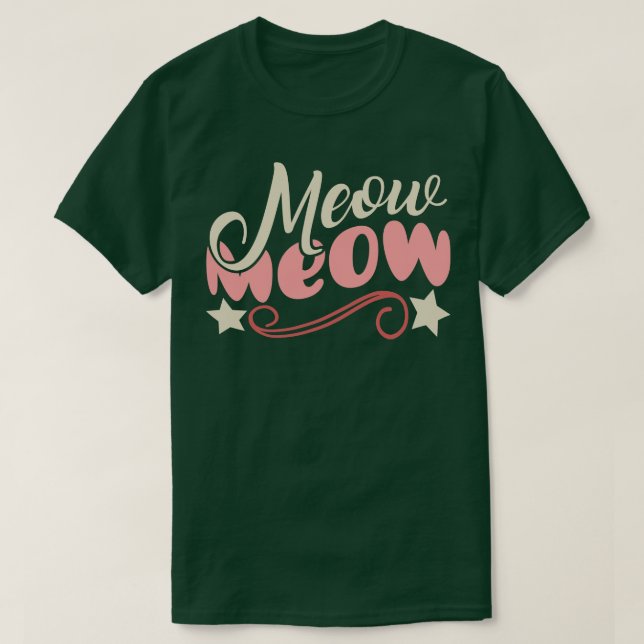 Camiseta Meow Meow (Frente do Design)