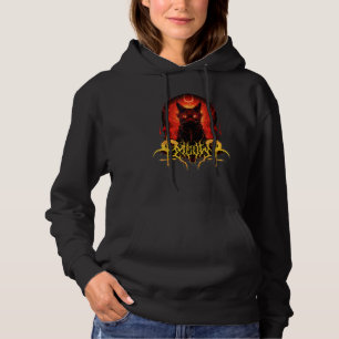 Camiseta Meow Satanic Cat Black Design