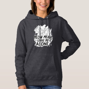 Camiseta Meow Significa Me Deixar Sozinha Gato Engraçado - 