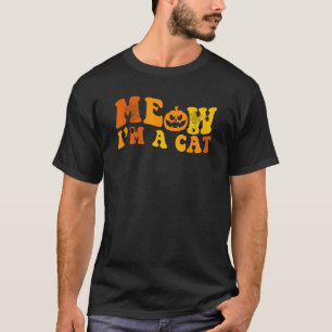 Camiseta Meow, sou um Gato de Figurino de Halloween