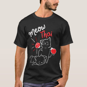 Camiseta Meow Thai I Muay Tailandês Boxando I Muay Thai Men