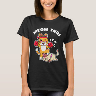 Camiseta Meow Thai Thaiboxing Gato Gatito Artes Marciais