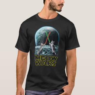 Camiseta Meow Wars Ca Engraçado S Para Apaixonados Por Gato