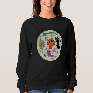 Camiseta Meowcrobiologia Gato Angustiado Bactérias Microbio