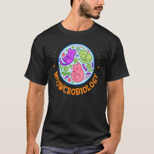 Camiseta Meowcrobiology Cat Microbiology Science Biology Ca