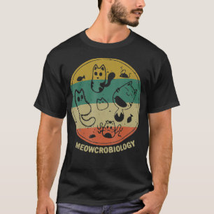 Camiseta Meowcrobiology Microbiology Science Funny Cat Love