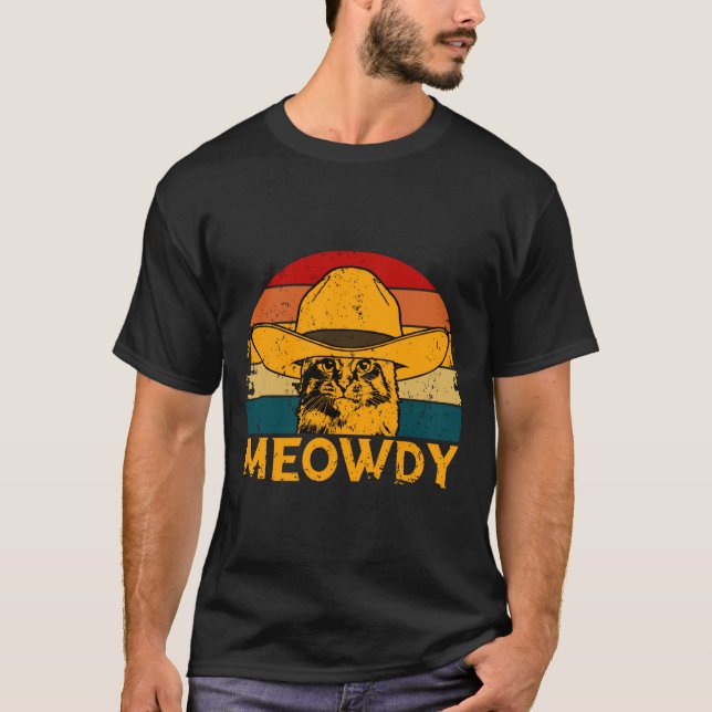 Camiseta Meowdy Cat  (Frente)