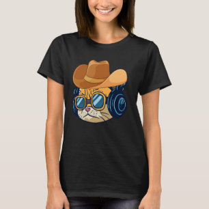 Camiseta Meowdy! Engraçado Música country Cat Vintage
