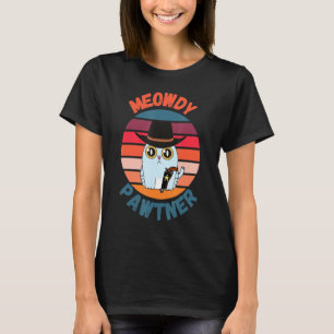 Camiseta Meowdy Pawtner Texan Cat Mashup