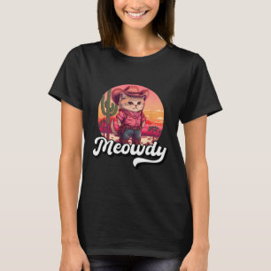 Camiseta Meowdy Texas Cat Meme Country Music Cowgirl Cute C