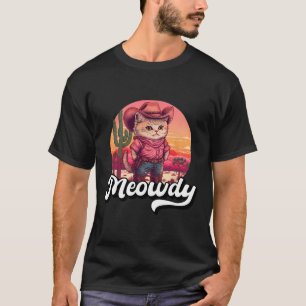Camiseta Meowdy Texas Cat Meme Country Music Cowgirl Cute C
