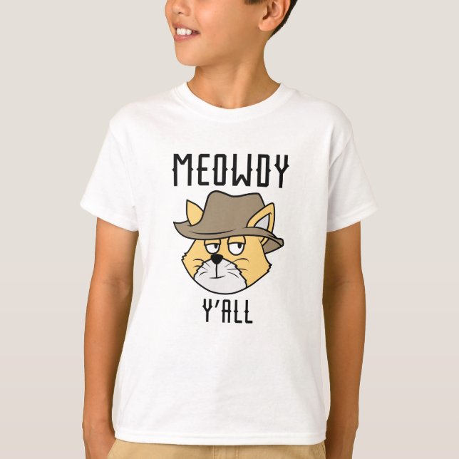 Camiseta Meowdy Y'all (Frente)