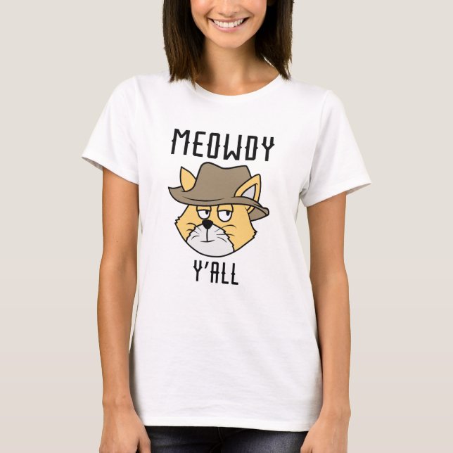 Camiseta Meowdy Y'all (Frente)