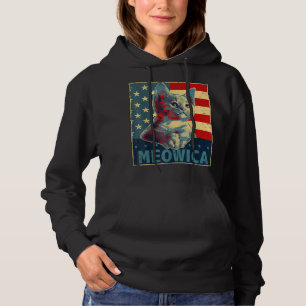 Camiseta Meowica Cat 4th of July Patriotic American Flag Gi
