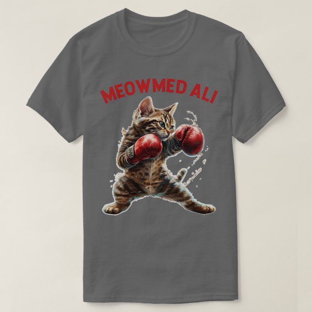 Camiseta Meowmed Ali (Frente do Design)